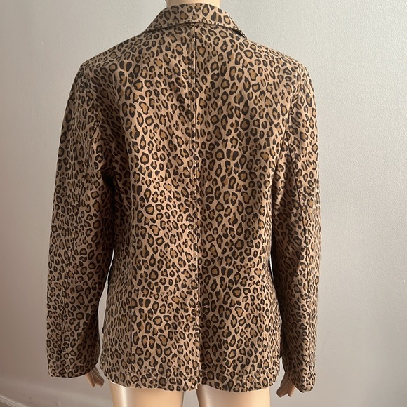 Nili Lotan Addison Blazer Zebra Print Brown Size 10 - Picture 11 of 16